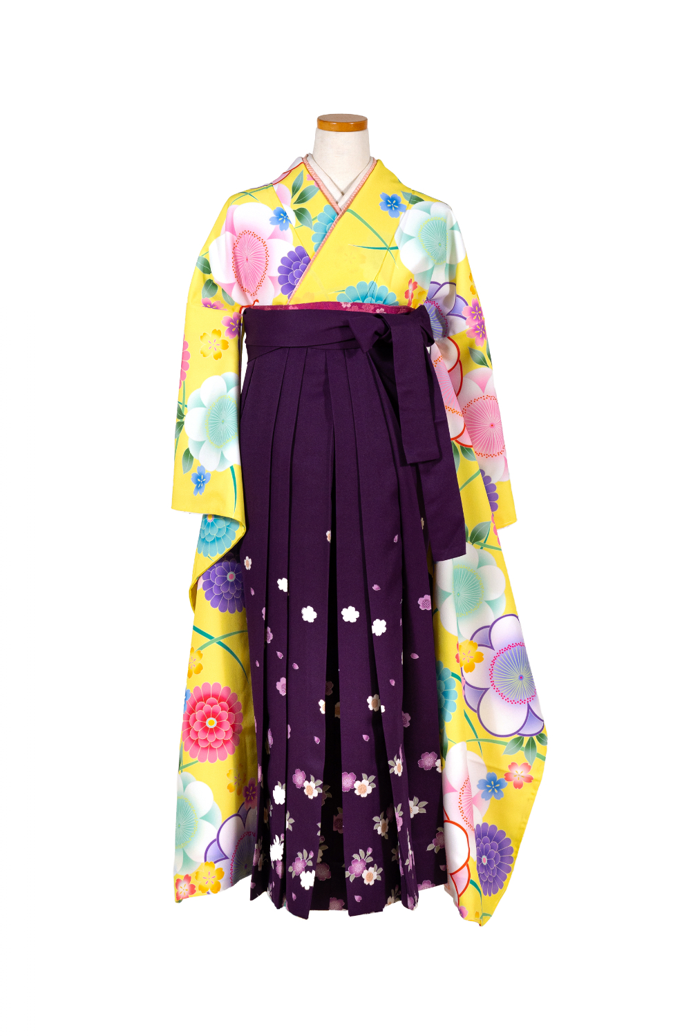 紫/小花（袴と半幅帯のみ）